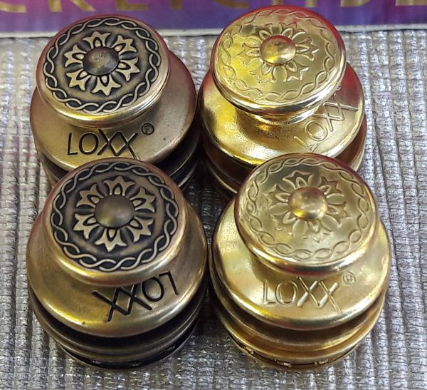 LOXX®-BOX=2*Altmessing &amp; 2*Messing in floral